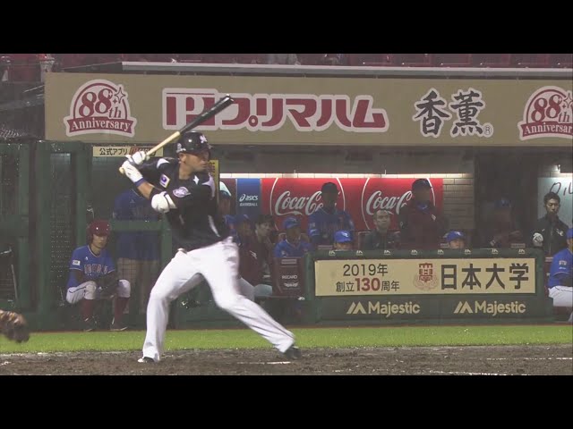 【4回表】マリーンズ・清田 3試合ぶりのスタメン起用に応える先制打‼ 2019/6/28 E-M