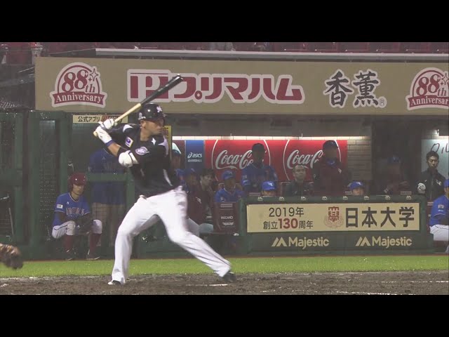 【4回表】マリーンズ・清田 3試合ぶりのスタメン起用に応える先制打‼ 2019/6/28 E-M