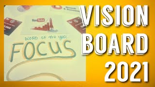 My 2021 Vision Board #visionjournal #goodbye2020 #hello2021