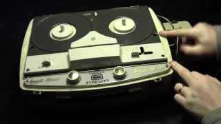 1962 Argyll Minor Reel to Reel Tape Player Initial Power Up Inspection