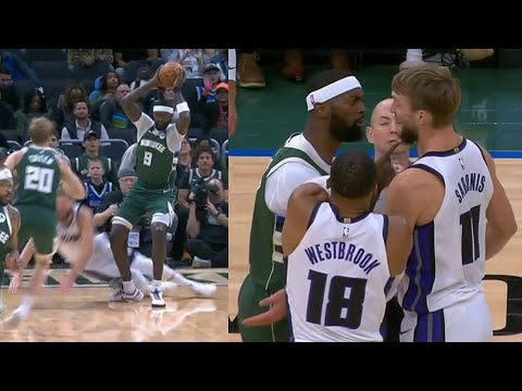 Bobby Portis gets heated with Domantas Sabonis for diving into his legs 😳