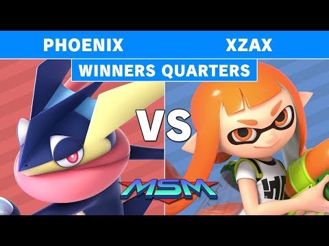 MSM 209 - Phoenix (Greninja) Vs Scarz | Xzax (Inkling) Winners Quarters - Smash Ultimate
