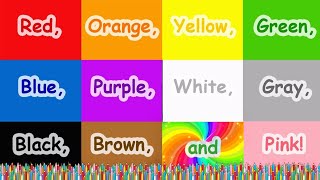 The Colors Song ~ Learn the Colors / Fun & Educational Colors Song for Preschool Kids