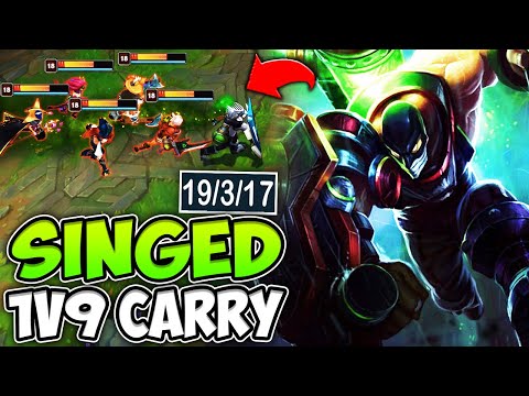 MY BEST SINGED GAME OF THE SEASON!! - Rank 1 Singed