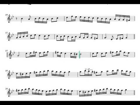 Nihavent Peşrev - Tanburi Büyük Osman Bey - Nota Eşliğinde İcrâ (Ahenk: Kız Neyi - 4 Ses - A)