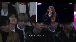 Download lagu 171201 BTS Jungkook reaction to Ailee @mama2017 mp3