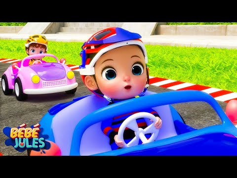 Les Bébés font la Course de Voiture - Comptines et Chansons avec Bébé Jules