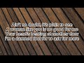 Ain't No Doubt - Jimmy Nail (Lyrics)