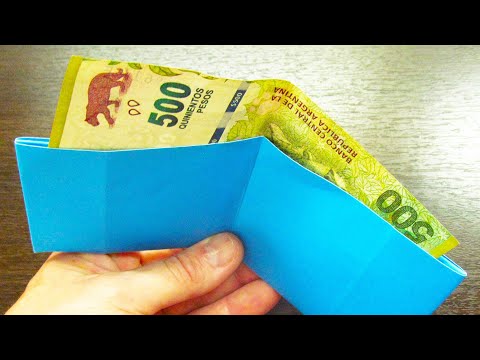 COMO HACER UNA CARTERA DE PAPEL | ORIGAMI FACIL