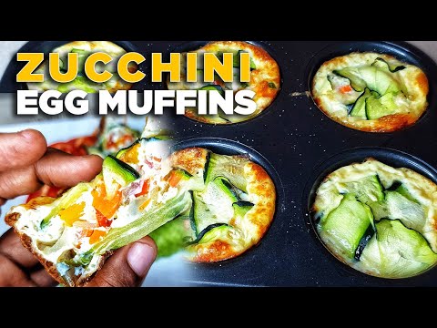 Tasty zucchini quiches recipe | perfect  breakfast egg recipe