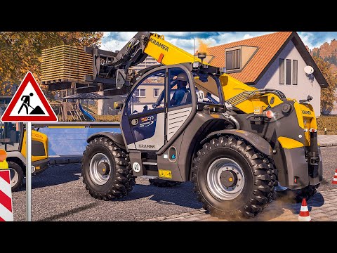 Bau Simulator #14: Silo leeren mit den neuen KRAMER-Ladern | CONSTRUCTION SIMULATOR