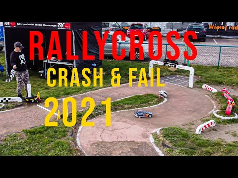Rallycross Poland RC CRASH AND FAIL COMPILATION 2021!