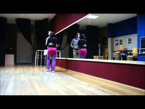 Kenny & Alba - Beginner Lindy Hop (Groove Walk, Rocksteps, Girl in Front) Basics 11-.7-12