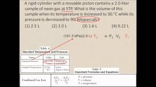 Chemistry Regents: Combined Gas Law