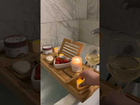 Set up a cozy bath with me 🫧🛁 #cozy #asmr #amazon #asmrsounds #relaxing #amazonfinds #aesthetic