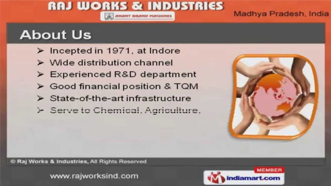 Industrial Processing Machines by Raj Works & Industries, Indore