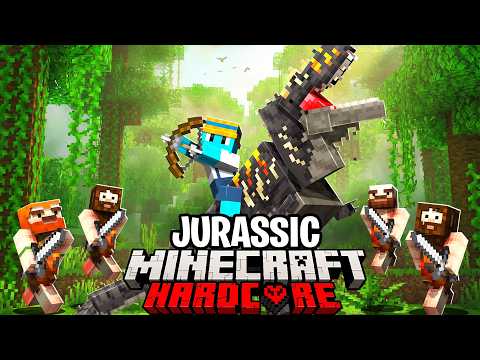 100 Players Simulate a Jurassic Purge in Minecraft!