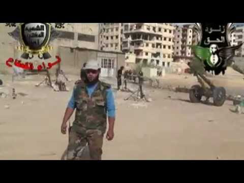 استهداف كتيبة الشهيد زيد الحراكي وكتيبة زنود الحق بقذائف الهاون ثكنة كمال مشارقة وجسر الكباس في مدينة دمشق