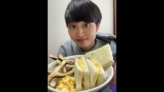 混ぜてレンジでチンするだけ！簡単たまごサンド #レシピ #料理 #時短レシピ #たまごサンド #レンジ料理