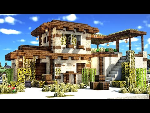 Minecraft: How to build Desert House Survival base Quick Tutorial
