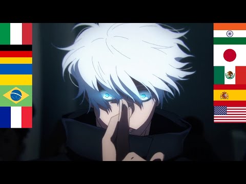 Satoru Gojo Domain Expansion 2.0 in different languages | Jujutsu Kaisen