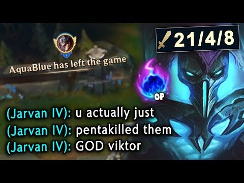 i carried a 4v5 in challenger with viktor ADC lol