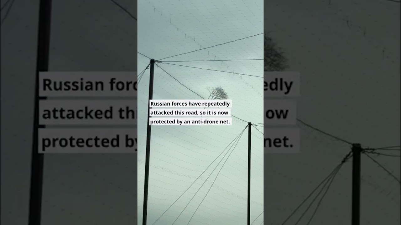 Anti-drone net protects health workers in Ukraine