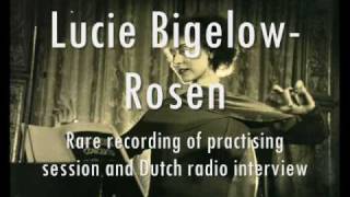 Rare Theremin recording of Lucie Bigelow Rosen