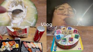 【vlog】ぱんだの日常🎂｜誕生日｜夏祭り｜食の記録