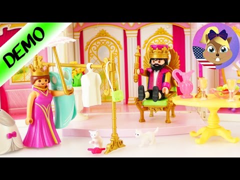 Playmobil Princess Castle to Go 4898 | Queen and King's house with clothes to play with!
