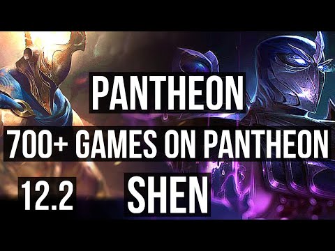 PANTHEON vs SHEN (TOP) | 2.4M mastery, 6/1/7, 700+ games, Rank 12 Panth | EUW Grandmaster | 12.2