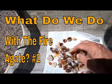 Arizona Fire Agate, Rock Tumbling and Polishing, Part 2