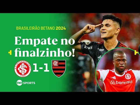 ALCARAZ CRAVA, MAS VALENCIA EMPATA NO FIM! INTERNACIONAL 1 X 1 FLAMENGO | BRASILEIRÃO BETANO