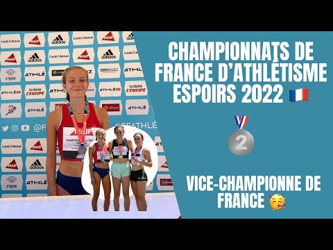 ATHLETICS VLOG - ALICE, FRENCH UNDER-23 VICE-CHAMPION 🇫🇷 😱