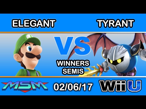 MSM 84 - Elegant (Luigi) Vs. Tyrant (Meta Knight) Winners Semis - Smash Wii U