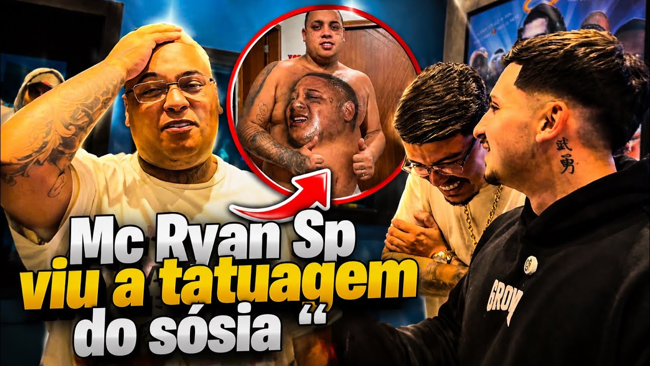Mc Ryan SP reage a tatuagem do sósia, sessão com Meno K e japa NK na Bololo records 