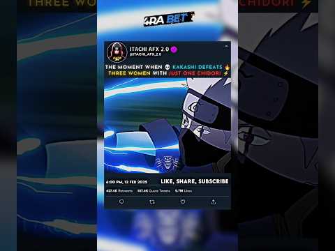 KAKASHI 💀  WITH HIS LIGHTNING BLADE ⚡🔥 || #viralshorts