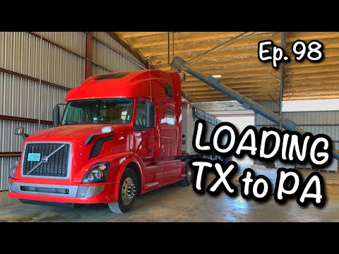 Ep. 98 : Loading Rice TX to Meadville PA : Hopper Bottom Grain Hauling