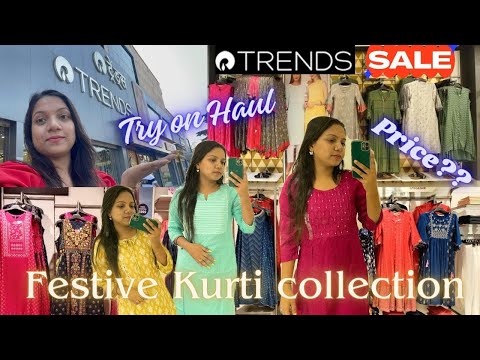 Reliance Trends New Collection 2023 | Trends Festival Kurti Collection |Reliance Trends Offers Today