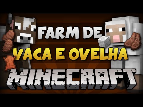Minecraft: FARM DE VACA E OVELHA - COMPLETO // (Carne, Couro e Lã) [Tutorial PC e PE]