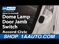 How To Install Replace Dome Lamp Door Jamb ...