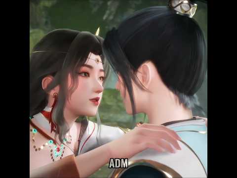 Xiao tian and liu yan's first kiss || Lingwu Continent || #shorts #shortsfeed #donghua