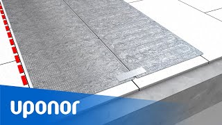 Uponor Comfort E - elektrické podlahové topení s hliníkovou fólií pro suchou skladbu podlahy postup