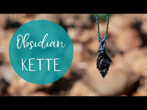 Makramee Kette mit Pfeilspitze