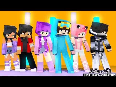 COUPLE DANCE | ZOEY, NICO, KC, ZANE, APHMAU | OHAYO DANCE | SUPERIDOL DANCE - Minecraft Animation