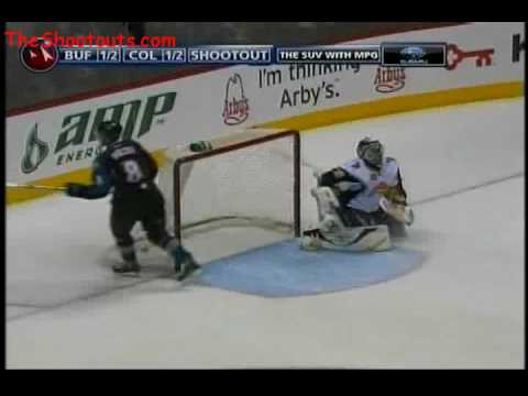 Wojtek Wolski (COL) vs. Ryan Miller (BUF) Shootout October 25, 2008