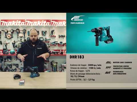 Marteau perforateur burineur sans fil SDS+ LXT® - 18V - DHR183Z - machine nue MAKITA