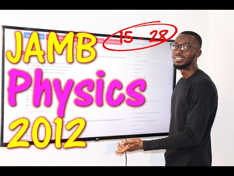 JAMB CBT Physics 2012 Past Questions 15 - 28