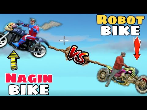 rope hero vice town game | nagin vs robot bike race | rope hero game | rope hero vice town #ropehero