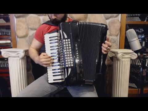 3714 - Black Excelsior Bass Piano Accordion 35 $1999